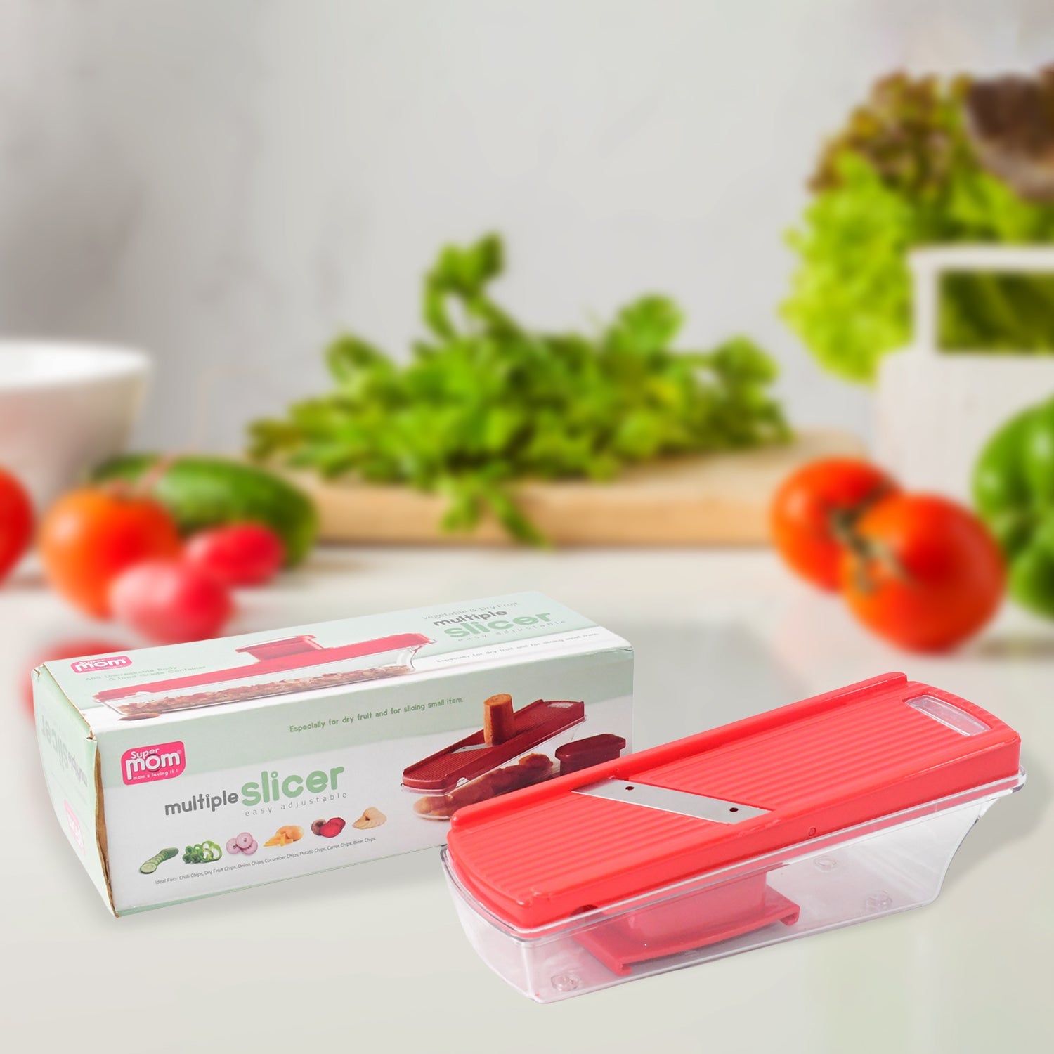 Supermom Vegetable and Dry Fruit Multiple Slicer (1 Pc) Supermom Vegetable and Dry Fruit Multiple Slicer (1 Pc)